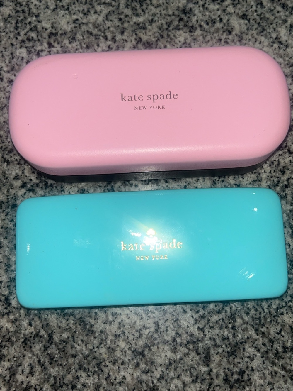 kate spade Pink and Turquoise Hard Eyewear Cases